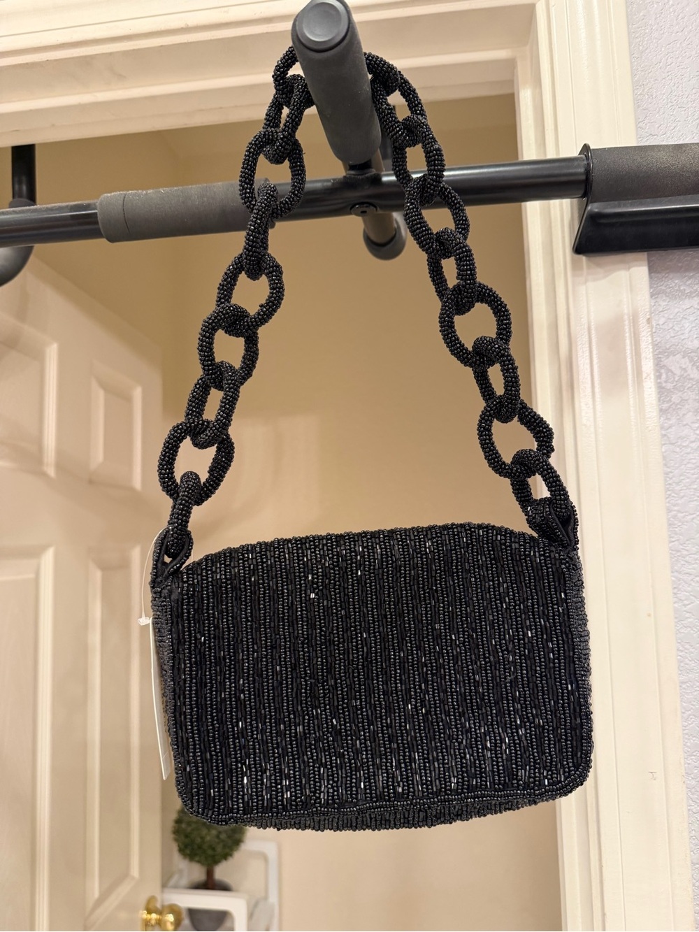NWT Maeve by Anthropologie Beaded Chain-Handle Shoulder Bag - Picture 2 of 4